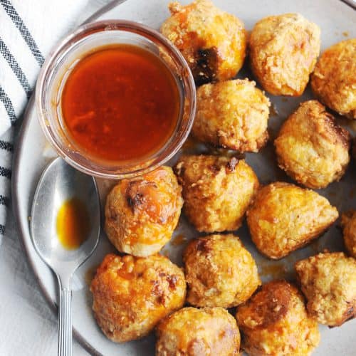 healthy instant pot buffalo chicken meatballs that are keto and low carb. easy to make while also being whole30 and paleo friendly